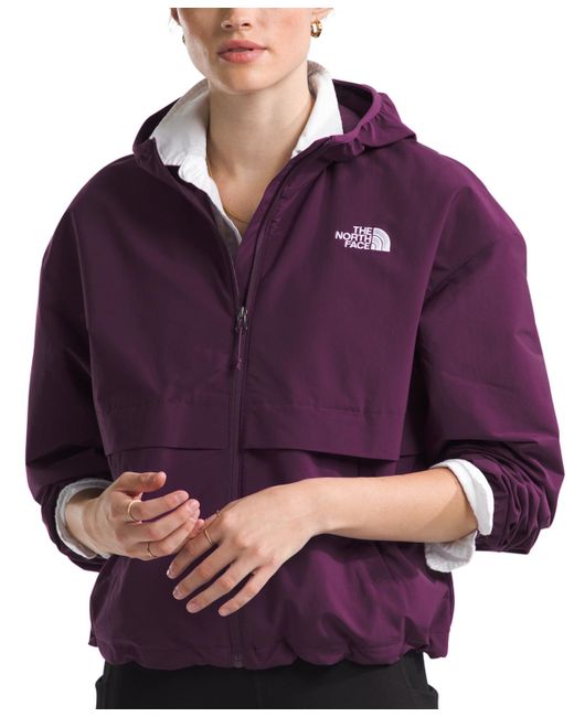 The North Face Purple Easy Wind Full-zip Jacket
