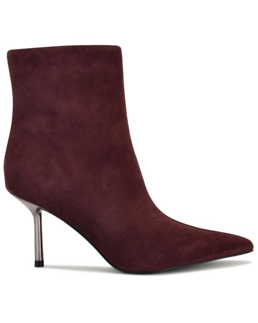 Nine West Purple Narend Pointy Toe Stiletto Dress Booties