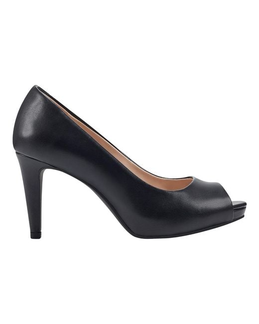 Bandolino Blue Rainaa Platform Stiletto Peep Toe Pumps