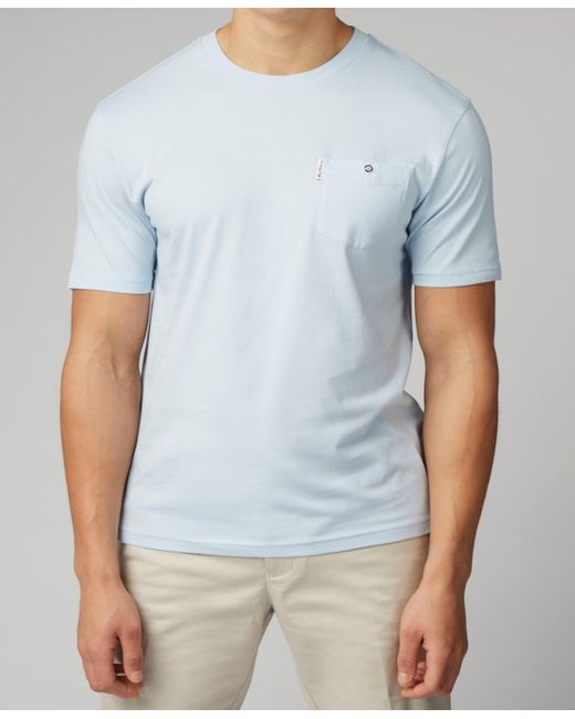 Ben Sherman Blue Signature Pocket Short Sleeve T-shirt for men