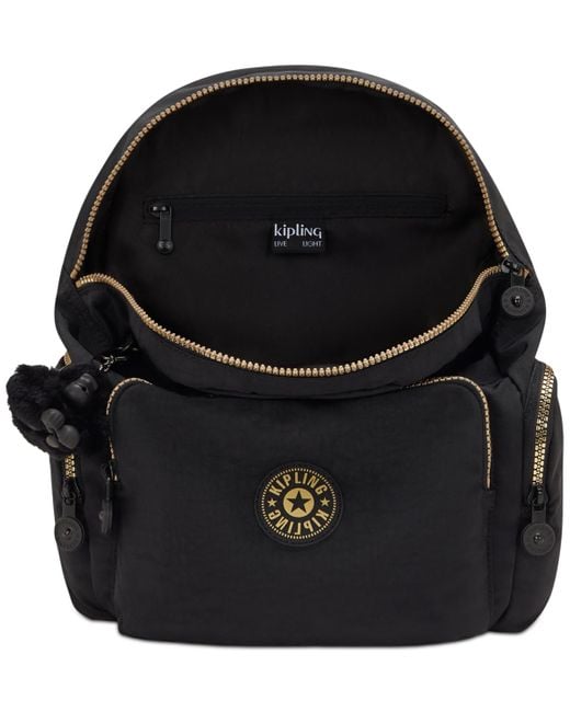 Kipling Black City Zip Small Backpack