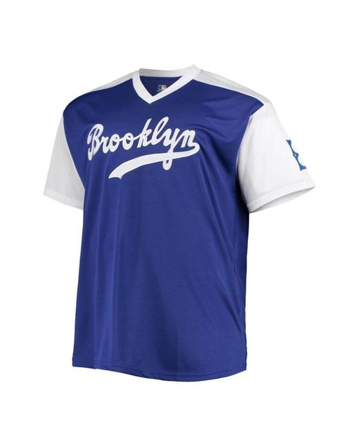 Profile Jackie Robinson Royal, White Los Angeles Dodgers Cooperstown  Collection Replica Player Jersey in Blue for Men