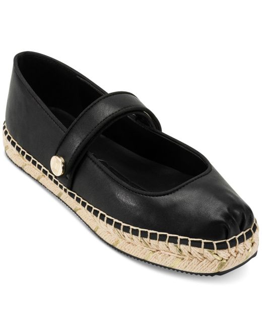 Karl Lagerfeld Black Mikai Espadrille Flats