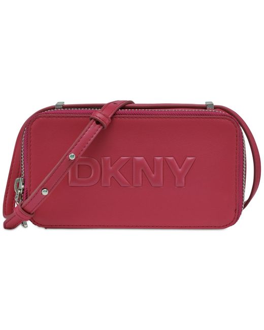DKNY Red Carter Logo Camera Bag