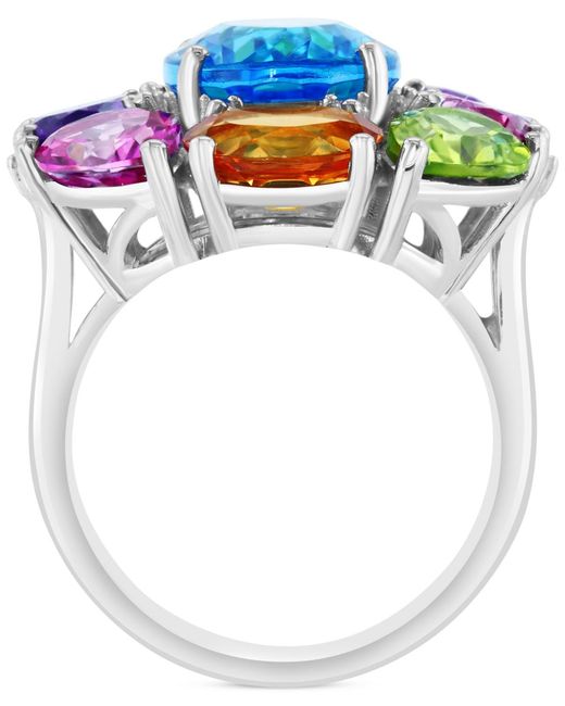 Effy Blue Effy Multi-gemstone Cluster Statement Ring (16-3/4 Ct. T.w.