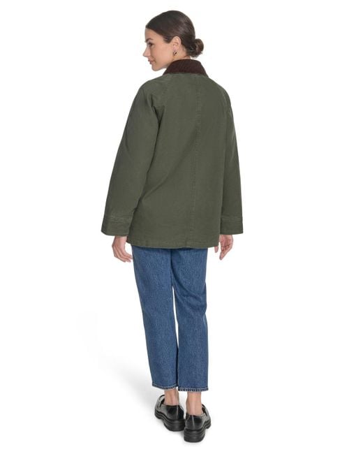 Levi's Green Front Zipper Barn Jacket
