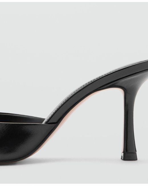 Mango Black Pointed-heel Sandals