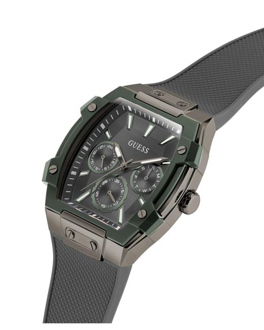 Guess Gray Grey Gunmetal Multi-function Watch for men
