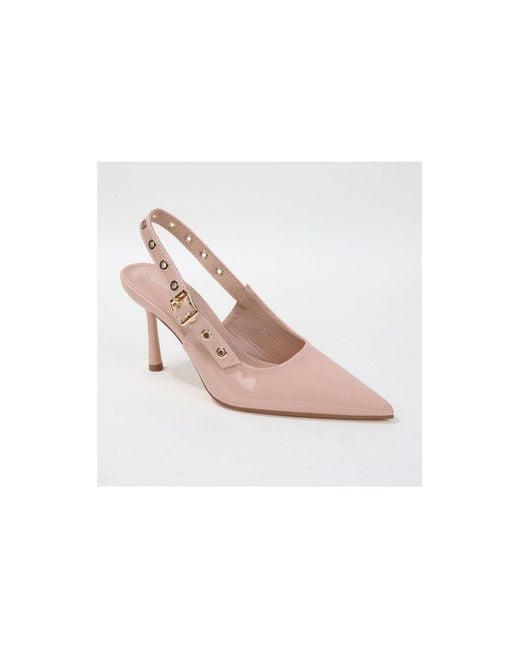 BERNESS Black Candes Grommet Strap Slingback