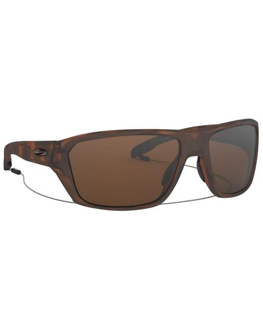 Oakley Brown S Oo9416 Split Shot Rectangular Sunglasses for men