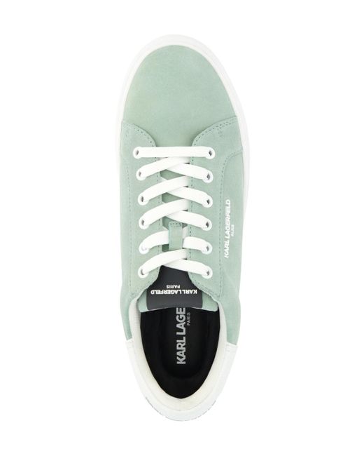 Karl Lagerfeld Green Side Logo Bit Sneakers for men
