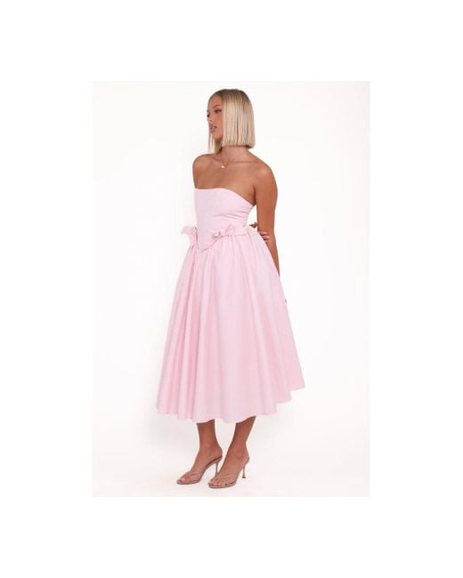 Petal & Pup Pink Seren Midi Dress