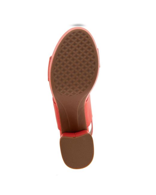 Aerosoles Pink Camilia Round Toe Platform Sandals