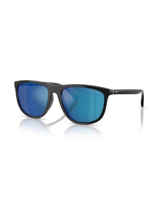 Polo Ralph Lauren Blue Polarized Sunglasses for men