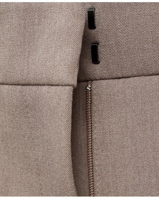 Mango Gray Flared Flowing Pants