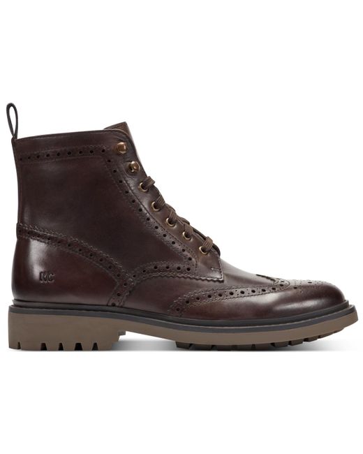 Kenneth Cole Brown Todd Leather Boots for men