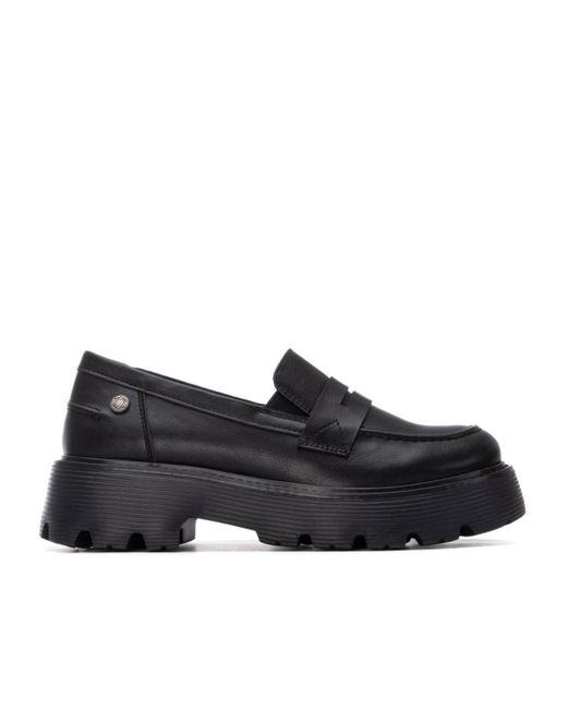 Xti Black Casual Penny Loafers Refresh Collection By