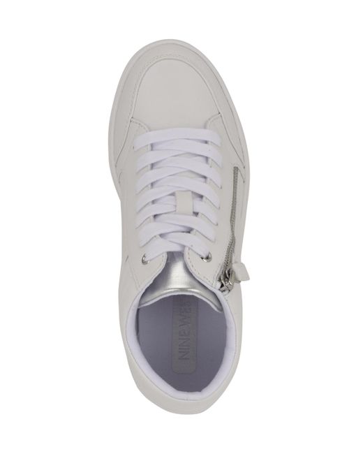 Nine West Gray Tons High Top Hidden Wedge Sneakers