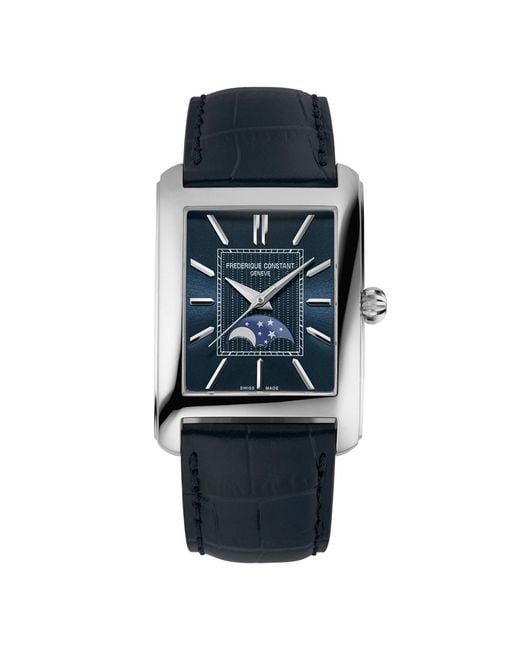 Frederique Constant Blue Carree Automatic Strap Watch for men