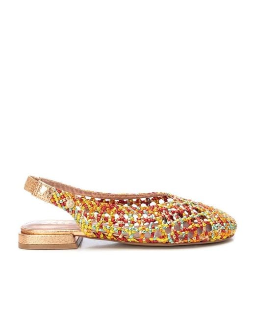 Xti Brown Slingback Flats