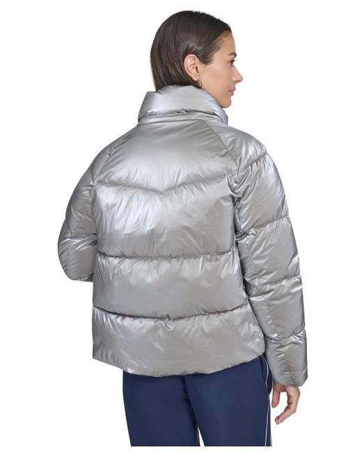 Levi's Gray Regular Quilted Hooded Puffer Jacket