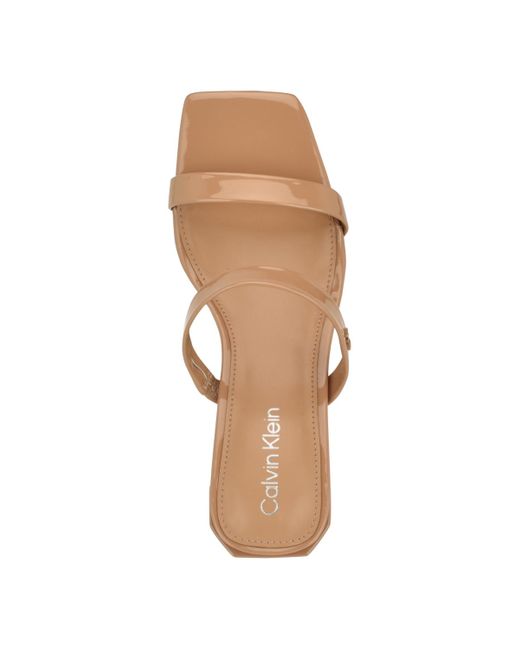 Calvin Klein Multicolor Kater Square Toe Slip-on Dress Sandals