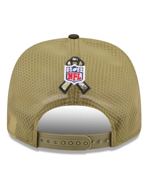 KTZ Green Kansas City Chiefs 2025 Salute To Service 9seventy Adjustable Hat for men