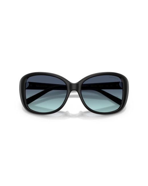 Tiffany & Co Blue Rectangle Sunglasses