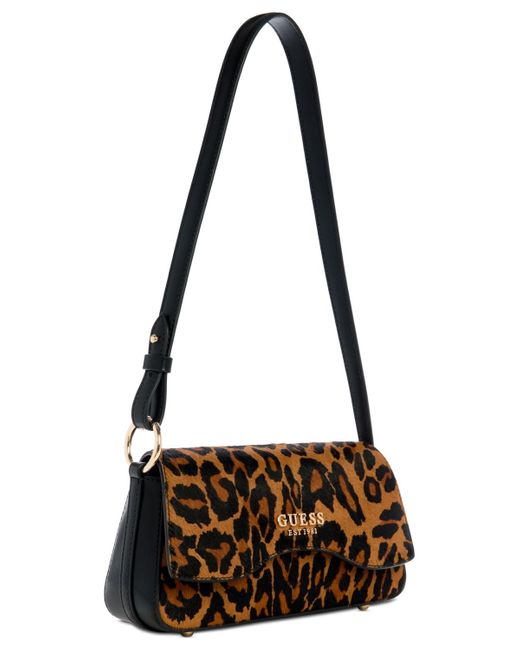 Guess Black Domitilla Small Flap Shoulder Bag