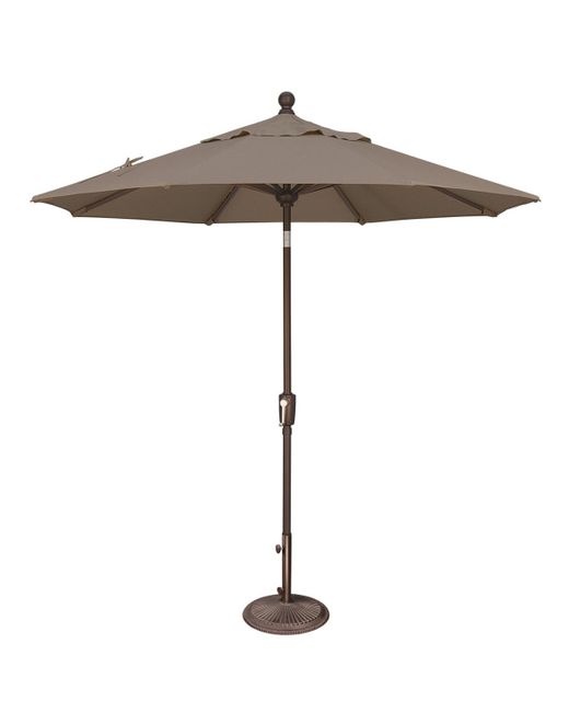 Mondawe Gray 7.5ft Solefin Octagon Patio Umbrella