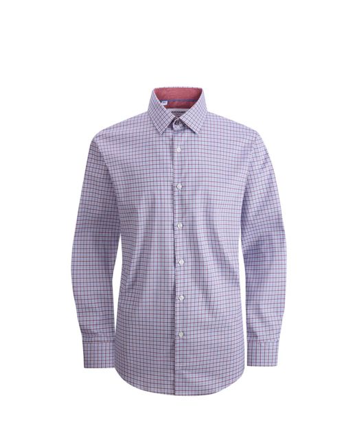 Duchamp Purple Checked Dress Shirt for men