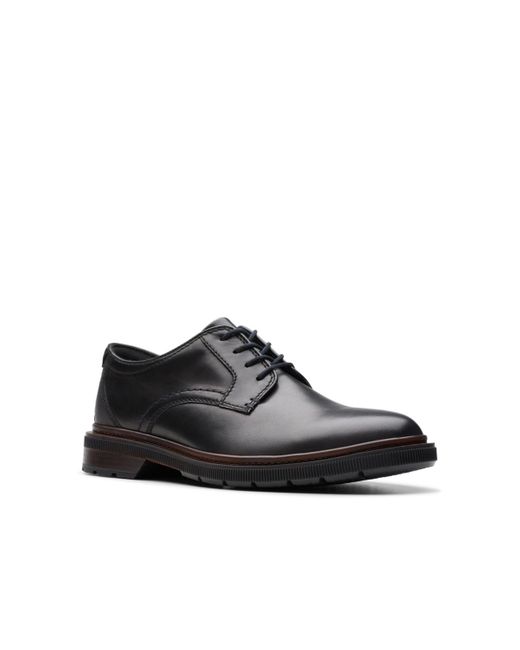 Clarks Black Collection Burchill Derby Slip On Shoes for men
