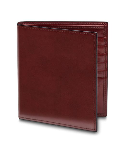 Bosca Purple 12 Pocket Credit Italian Leather Wallet for men