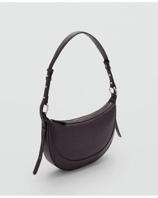 Mango White Oval Shoulder Bag