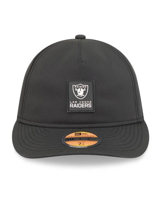 KTZ Gray Las Vegas Raiders 2025 Sideline Retro Crown 59fifty Fitted Hat for men