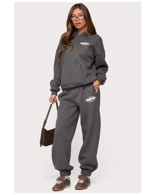 Edikted Gray Lounge Edit Sweatpants