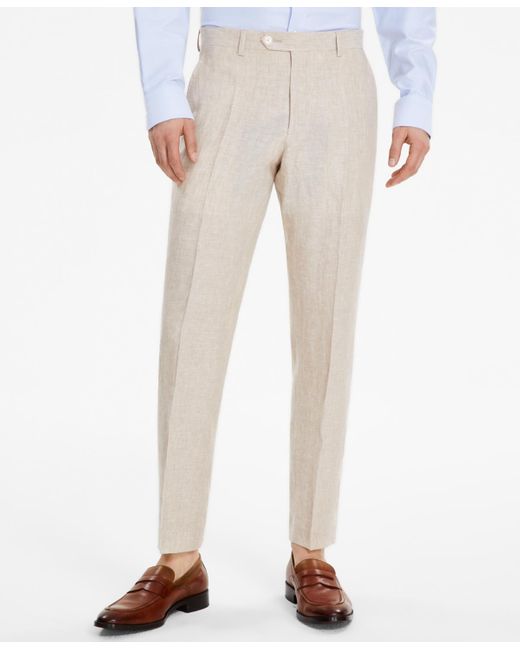 Tommy Hilfiger Natural Modern-fit Linen Pants for men