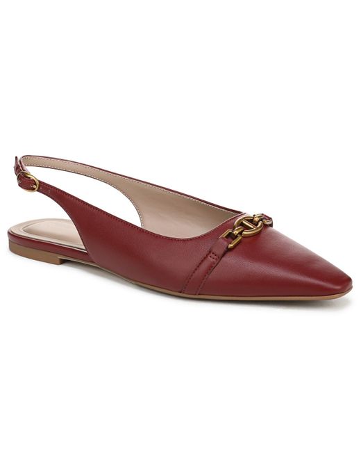 Giani Bernini Red Ginna Snip Toe Slingback Flats