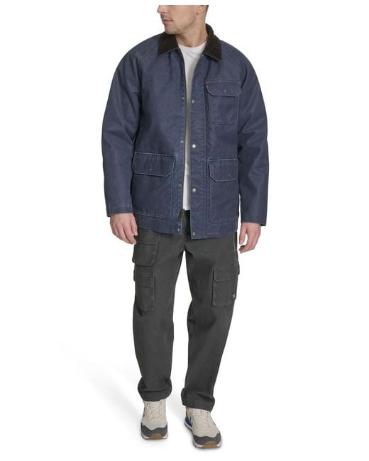 Levi's Blue Corduroy Collar Barn Jacket for men