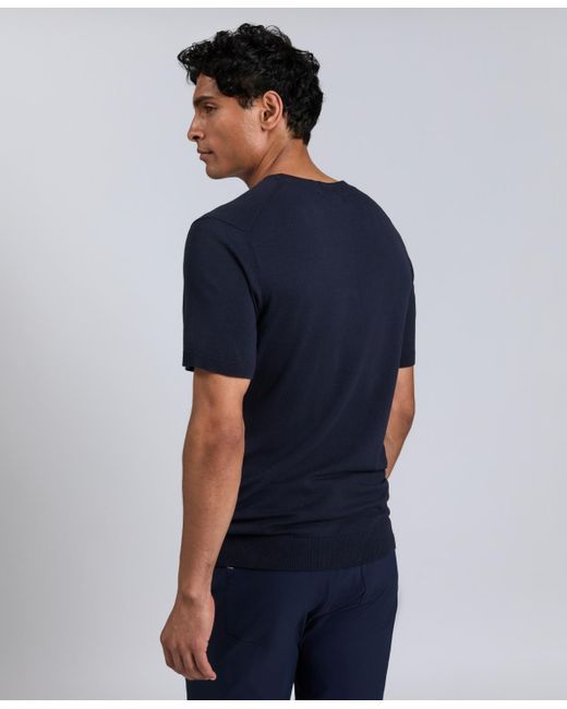 Kenneth Cole Blue Crewneck Sweater T-shirt for men