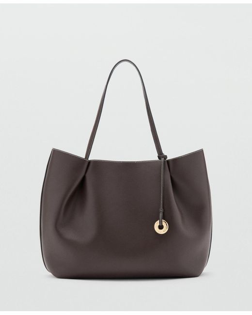 Mango Brown Large Shopper Bag