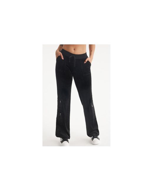 Juicy Couture Black Heritage Cargo Track Pant