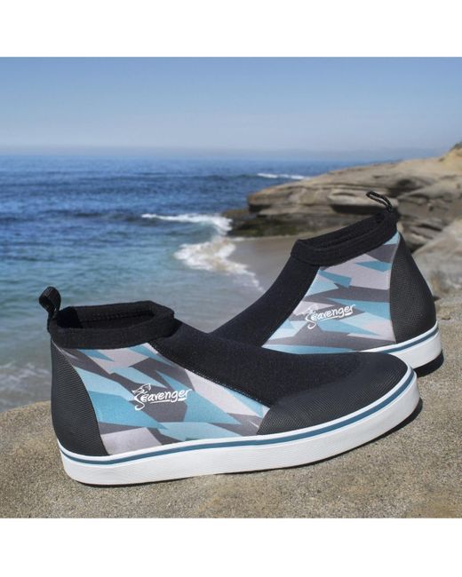 Seavenger Blue Atlantis Low Top Slip On Water Boot (poly