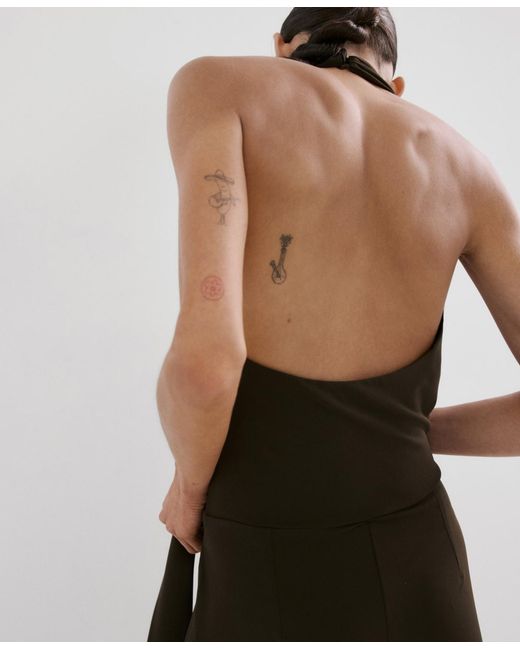 Mango Black Bow Wrap Jumpsuit