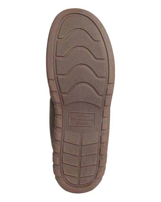 Weatherproof Brown Nylon Puffer Clog for men