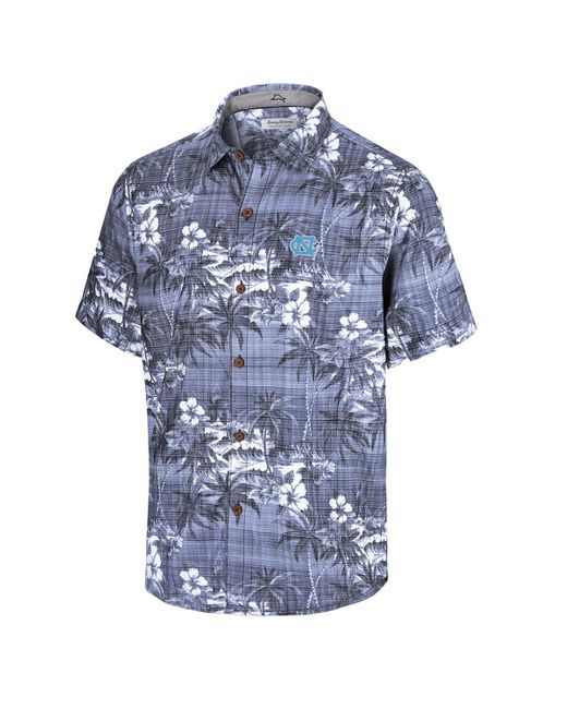 Tommy Bahama Blue Notre Dame Fighting Irish Coconut Point Palmetta Islandzone Camp Button-up Shirt for men