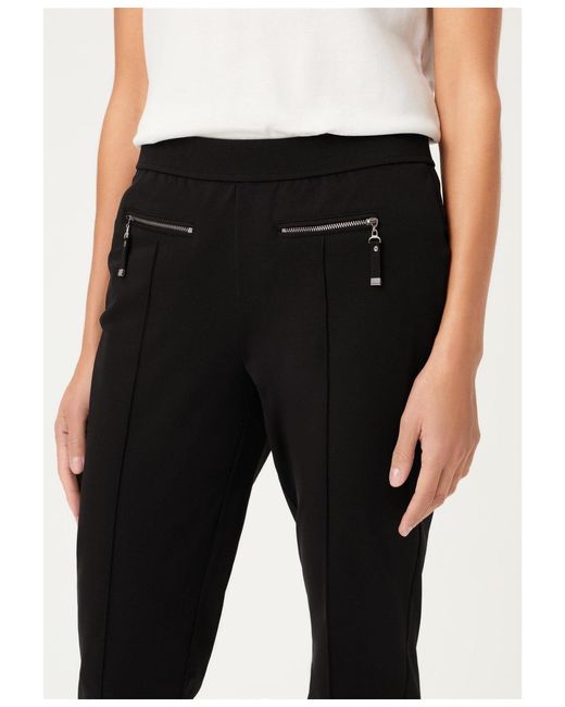 Olsen Black Mona Stretch Pull-on Pant