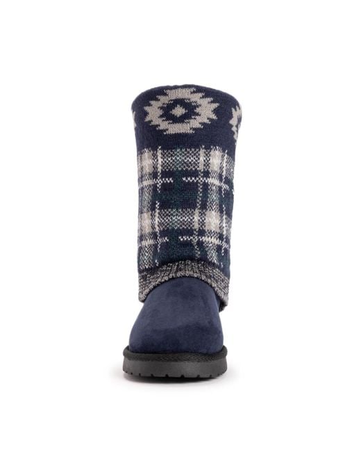 Muk Luks Blue Cheryl Boot