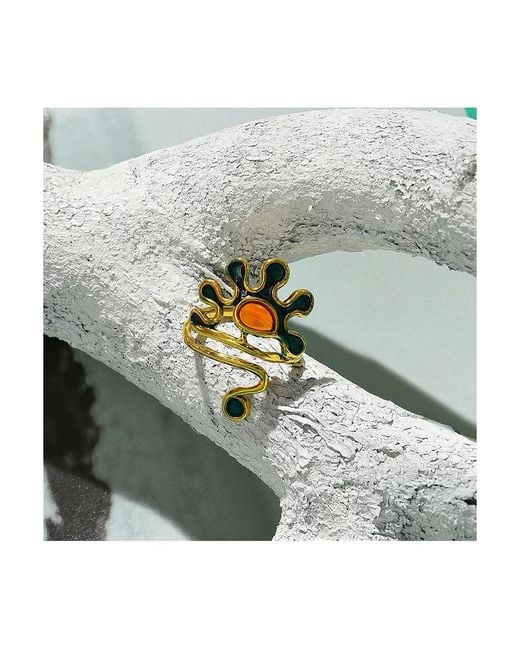 SOH Metallic Sun Finger Ring