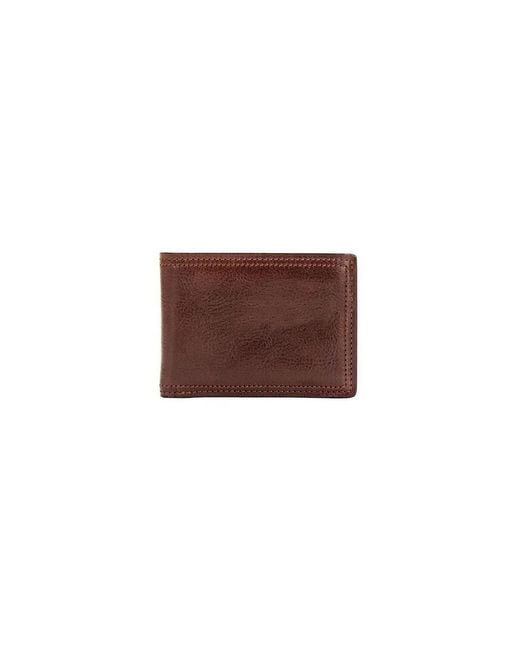 Bosca Brown Dolce Small Bifold Wallet for men